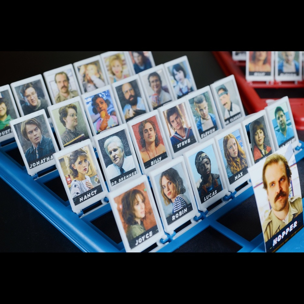 Stranger Things Guess Who Game Cards (game not included) Larger Game Size - Picture 1 of 11